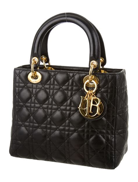 lady dior bag description|vintage Lady Dior Bag.